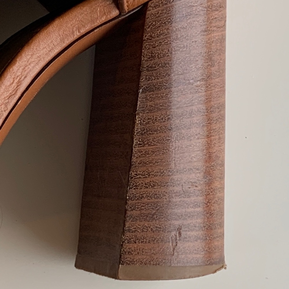 Chloe Millie Peep Toe Buckle Stacked Heel Sandal - Picture 12 of 14